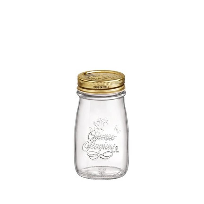 Mælkeflaske 200ml. med låg Bormioli
