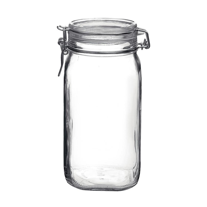Henkogningsglas 1,5L. firkantet Bormioli