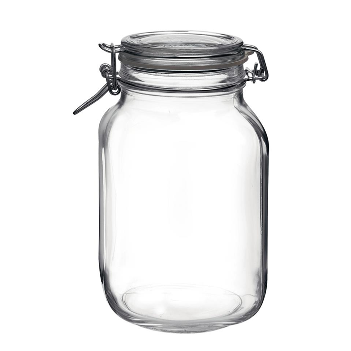 Henkogningsglas 2,0L. firkantet Bormioli