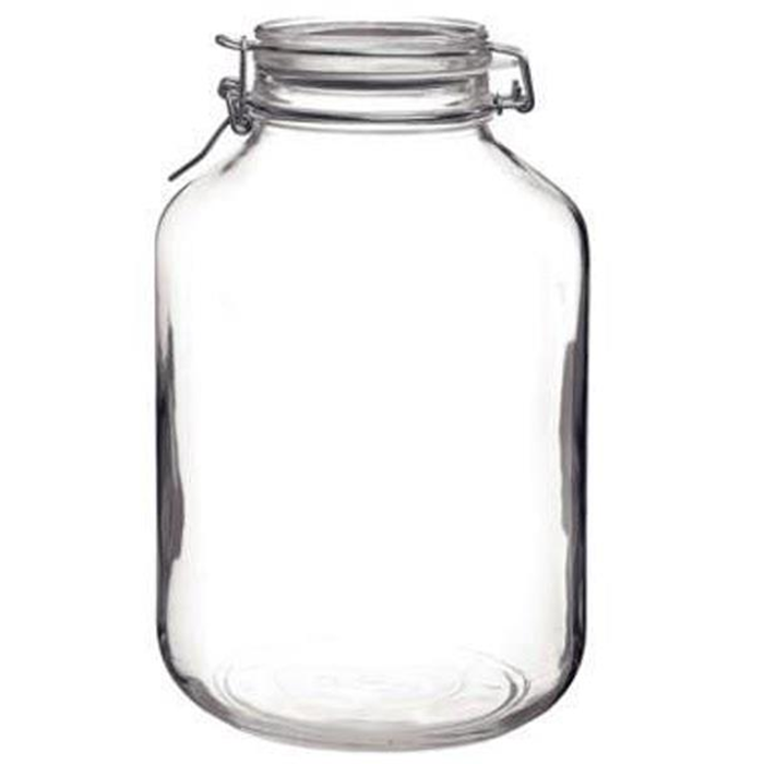 Henkogningsglas 5,0L. rund Bormioli