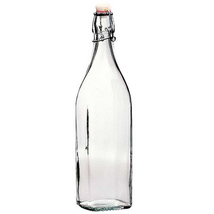 Flaske med patentprop 0,5L. firkantet Bormioli