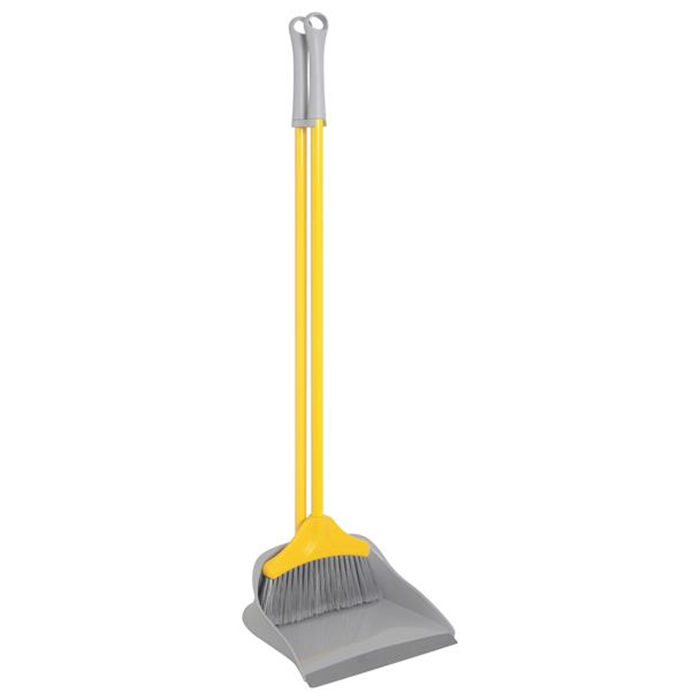 Fejebakkesæt med skaft gul/grå alu 88cm.