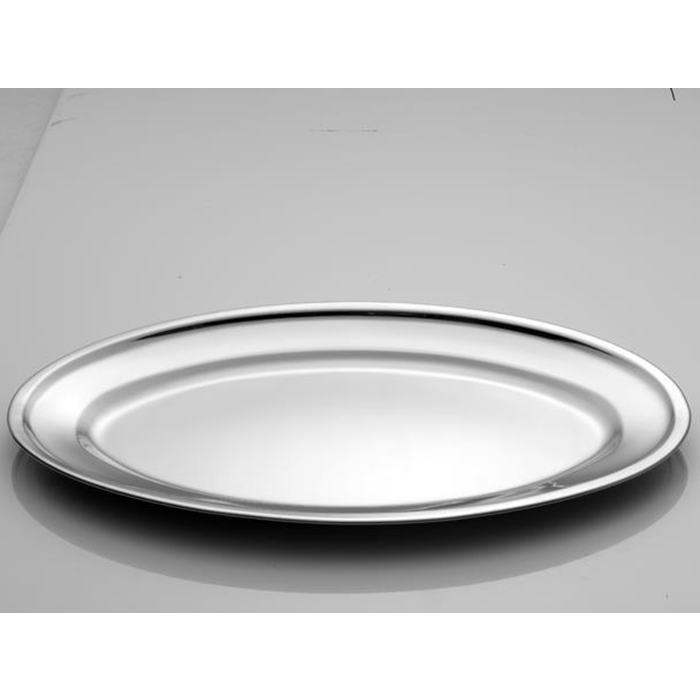 Fad 55x36cm. oval rustfri stål Steel Function