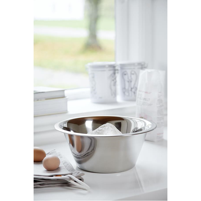 Skål 3,2L. blank rustfri stål