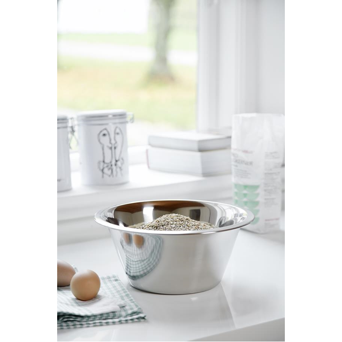 Skål 4,2L. blank rustfri stål