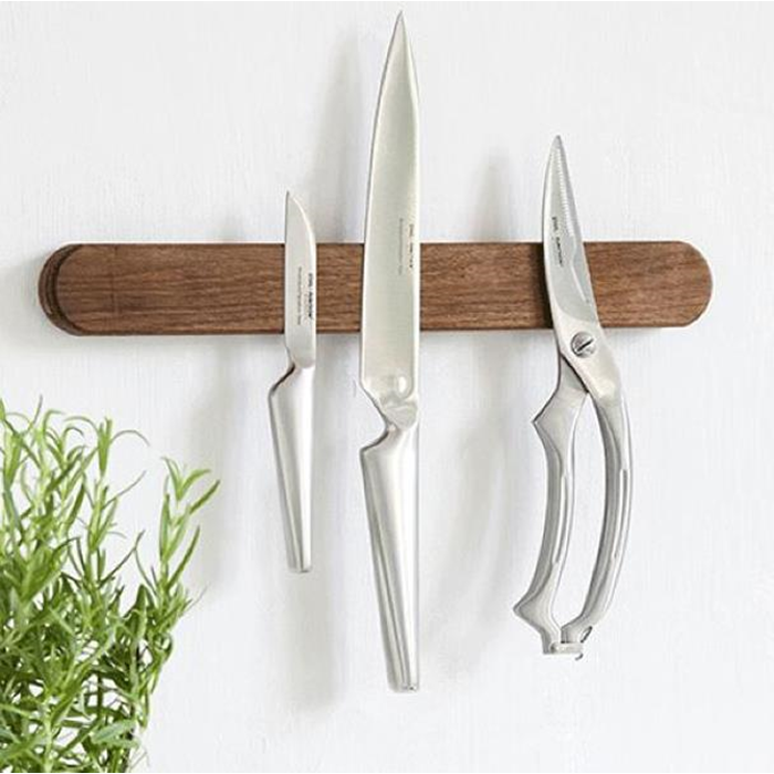Knivmagnet 35cm. valnød Steel Function