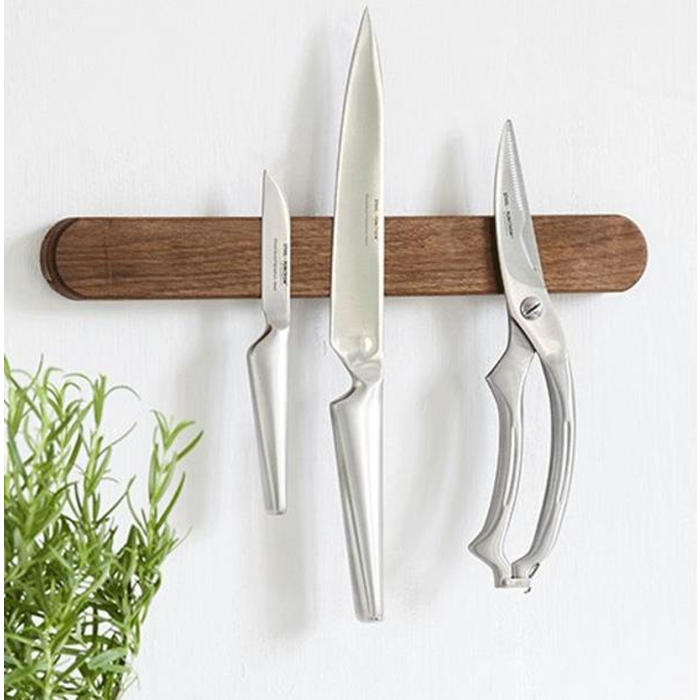 Knivmagnet 59cm. valnød Steel Function