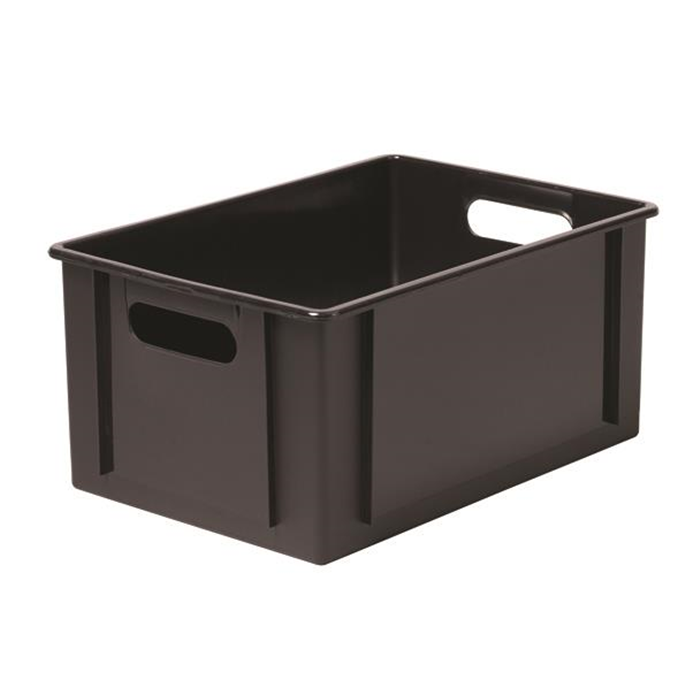 Klodskasse 12,5L. sort 34x24x16cm.