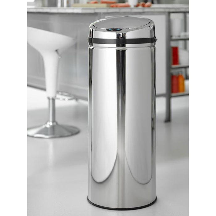 Affaldsspand 50L. auto låg Steel Function