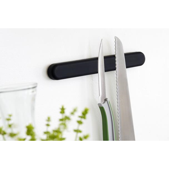 Knivmagnet 24cm. sort silikone