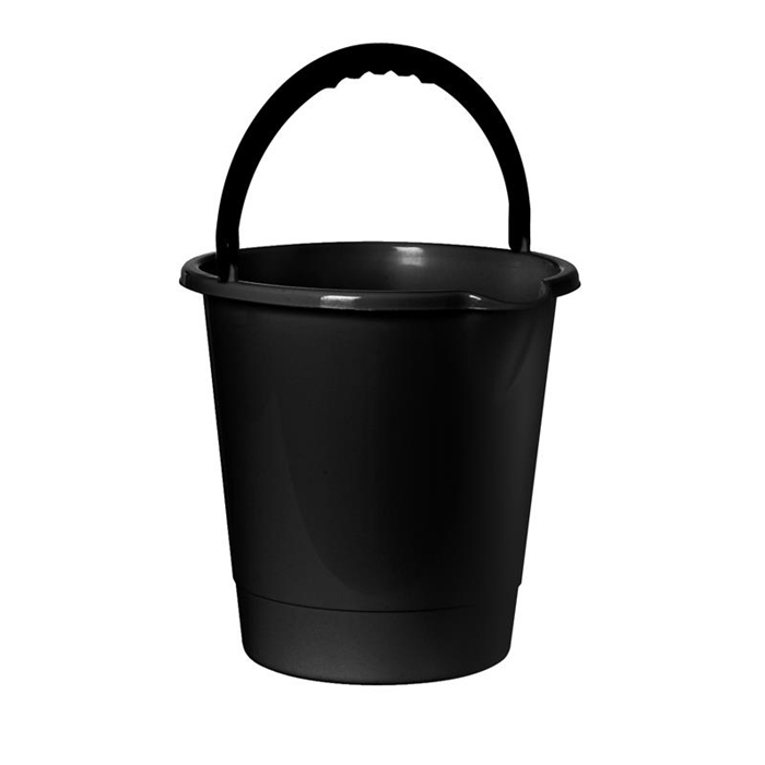 Spand 10L. sort med tud