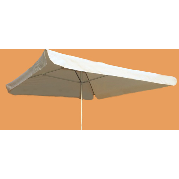 Parasol 200x200cm. natur med nedhæng