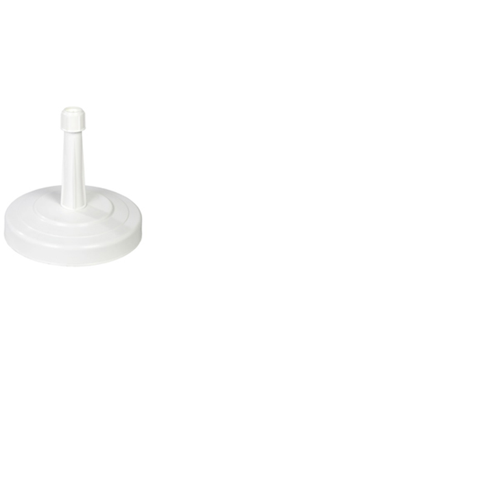 Parasolfod 18kg. hvid beton ø18-38mm.
