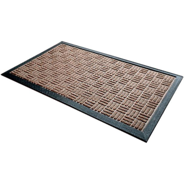 Måtte stof 40x60cm. grå med gummikant