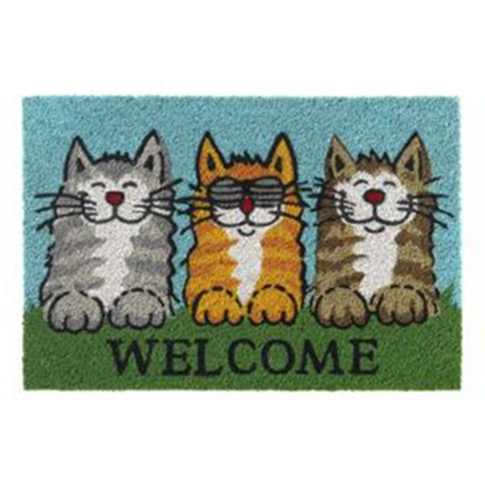 Måtte kokos 40x60cm. welcome katte