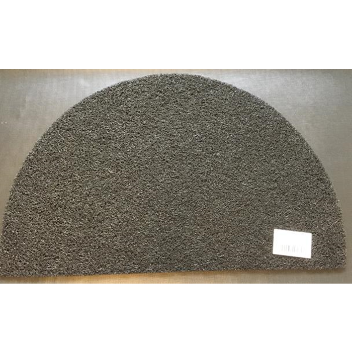 Safety måtte 45x75cm. halvrund sort