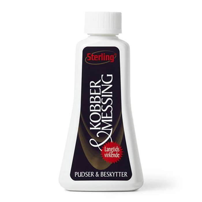 Kobber/Messing nr. 5 pudsemiddel langtidsvirkende 150ml. Sterling