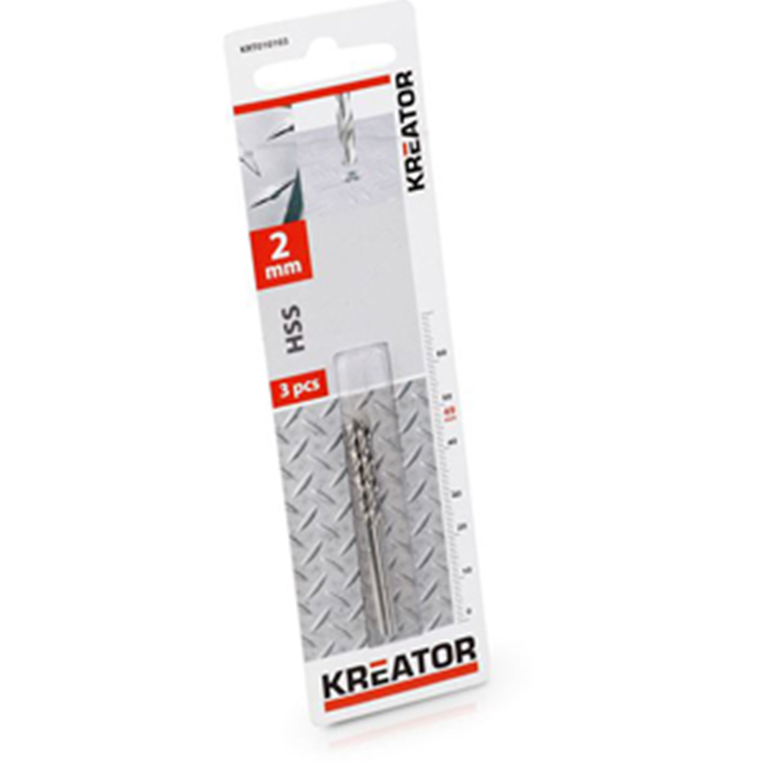 Bor HSS metal 2,0mm. 49mm. 3 stk. KRT010103