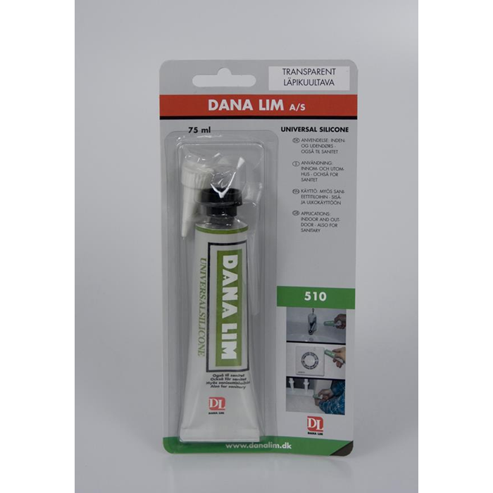Lim silikone tube klar 75ml. DANA514
