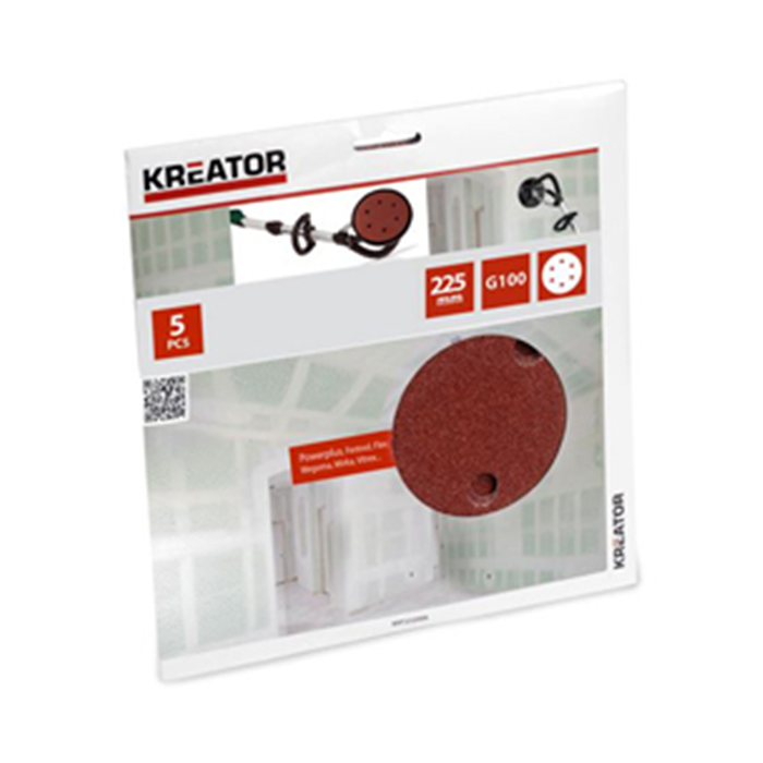 Sliberondel ø225mm. K100 rød KRT232006