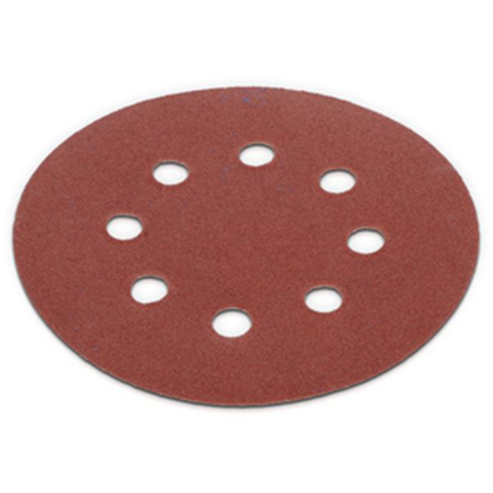 Sliberondel ø125mm. K120 rød KRT230507