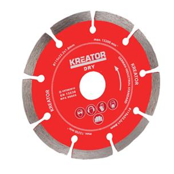 Diamantklinge til sten ø115mm. 3 stk. KRT082010