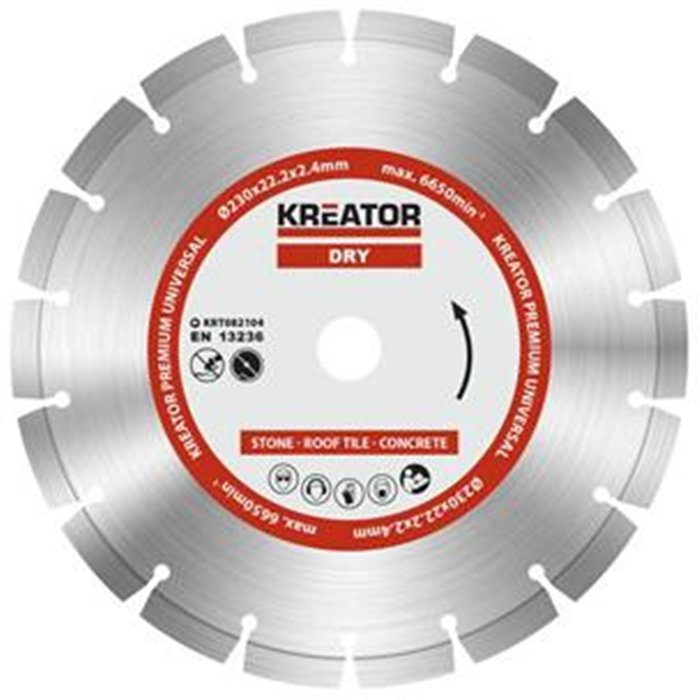 Diamantklinge til sten ø230mm. KRT082104