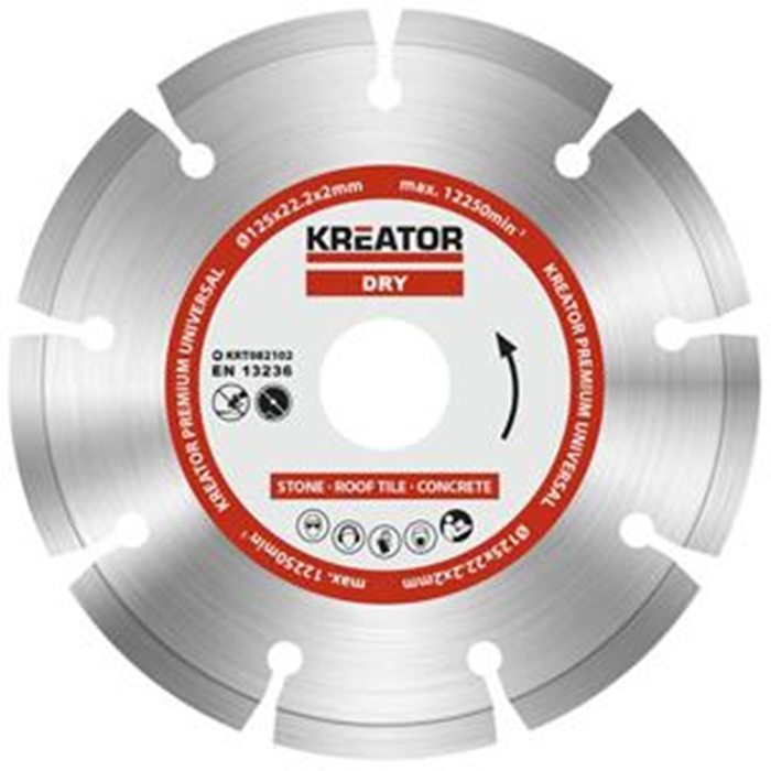 Diamantklinge til sten ø125mm. KRT082102