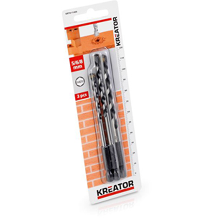 Bor HSS metal 3 stk. 5/6/8mm.KRT011406