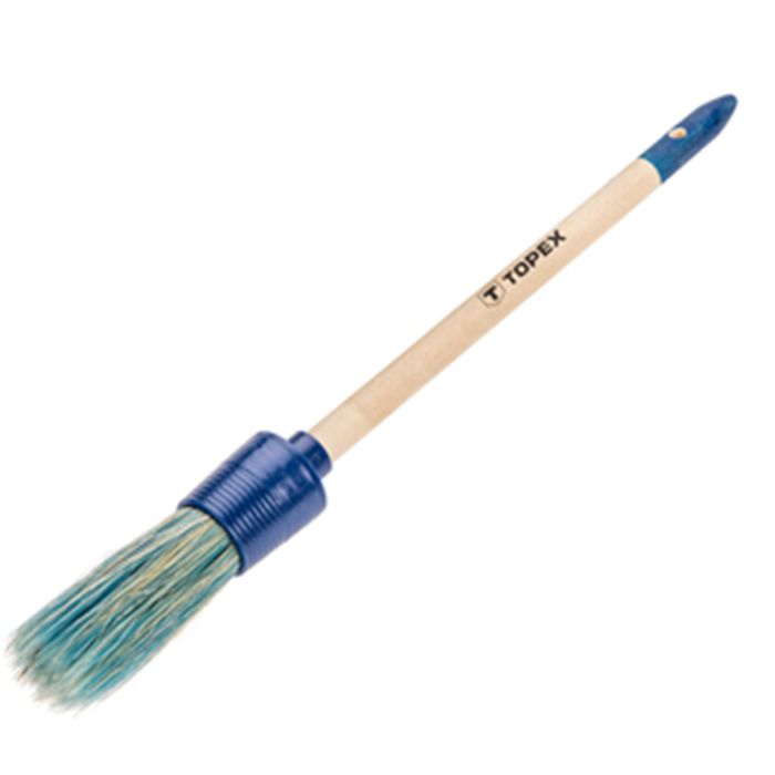 Pensel rund blå træ skaft str. 4 20B911