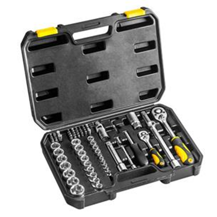 Topnøglesæt 1/4" + 1/2" 72 dele 38D643