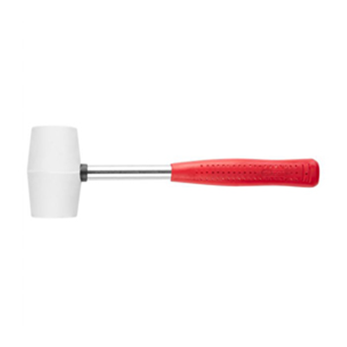 Gummihammer hvid 225g. ø40mm. 02A310