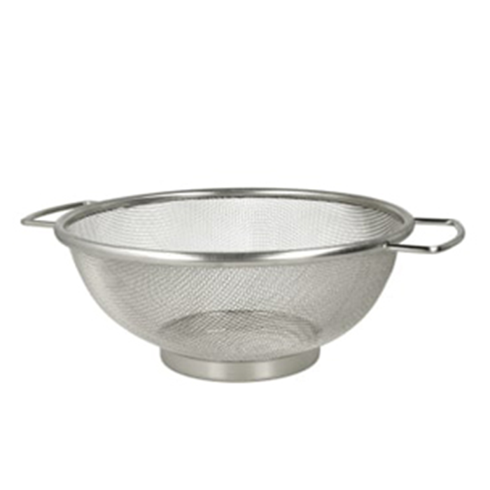 Sigte på fod 26cm. rustfri stål finmasket