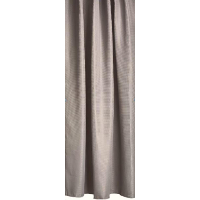 Badeforhæng 180x200cm. grå ensfarvet