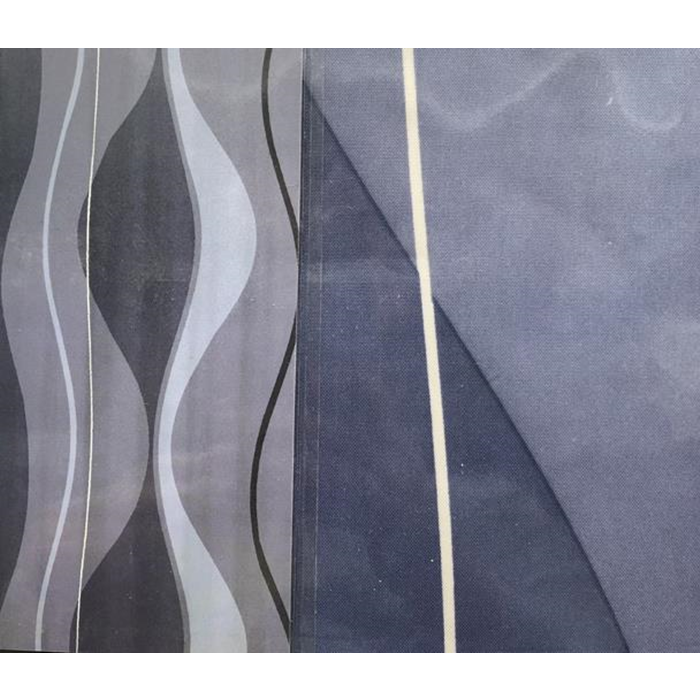 Badeforhæng 180x200cm. blå bølge