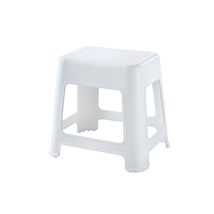 Taburet/skammel plastik høj h42cm. hvid