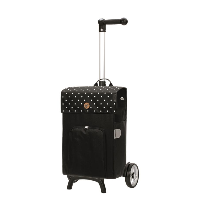 Unus Fun Malit shopper sort med hvide prikker
