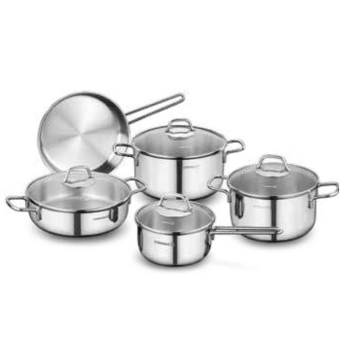 Korkmaz Perla grydesæt, pande + 4 gryder