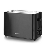 Emerio Brødrister opret sort 700w. 2 skiver