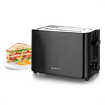 Emerio Brødrister opret sort 700w. 2 skiver